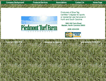 Tablet Screenshot of piedmontturf.com